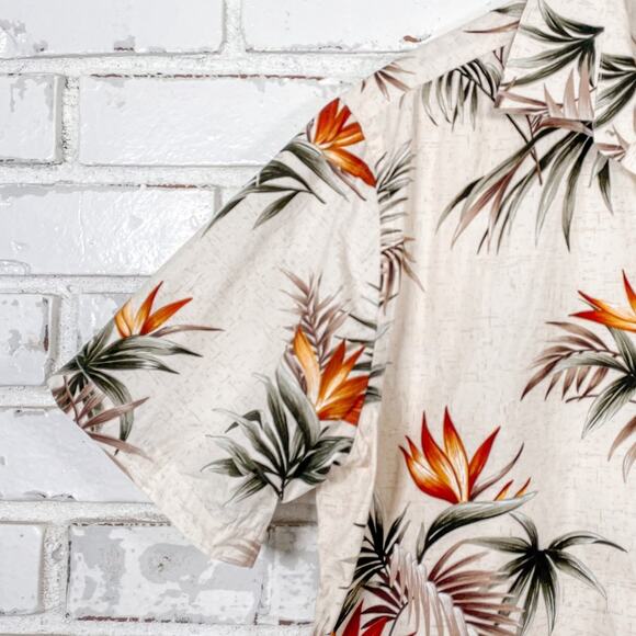 Vintage 90s Campia Moda Mens Button down Cotton Hawaiian Soft Short Sleeve Shirt - Picture 2 of 7